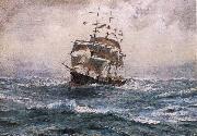 A Ship running before a Gale